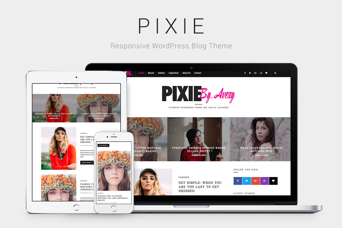 Pixie - WordPress Blog Theme, a WordPress Template by ThemeDsgn (Photo 2 of 2)