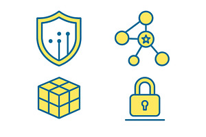 Security symbols representing, a Technology Illustration by ZinetroN