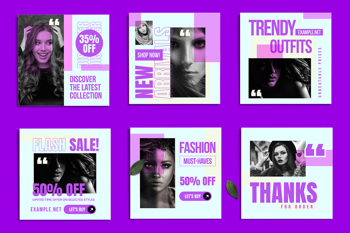 Fashion Social Media Post, an UI Kit Template by ContestDesign (Photo 1 of 4)