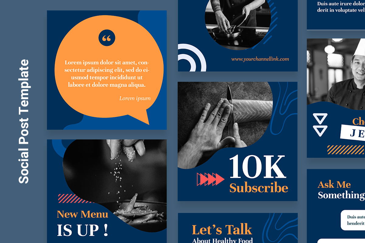 Youtuber Instagram Post, a Social Media Template by Rahardi Creative (Photo 3 of 6)