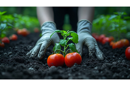 In a greenhouse, a women wears, a Nature Photo by ZinetroN