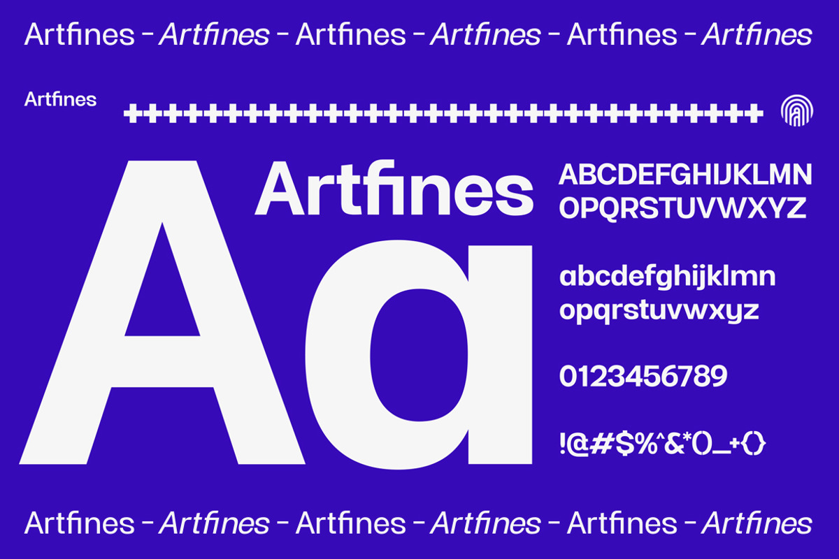 Artfines, a Sans Serif Font by artism_design (Photo 6 of 7)
