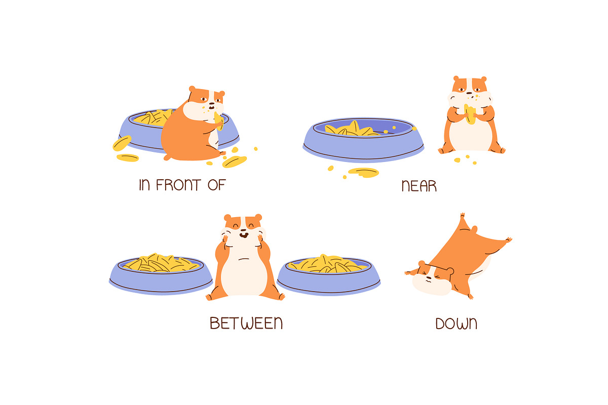 English prepositions of place set, an Animal Illustration by Good Studio (Photo 3 of 3)