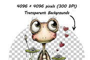 Valentine Lovers Whimsical Animals, an Illustration by one-touch (Thumbnail 11 of 13)