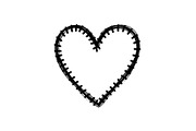 Stitched Heart Silhouette Vector Bun, an Illustration by Designs_River (Thumbnail 7 of 41)