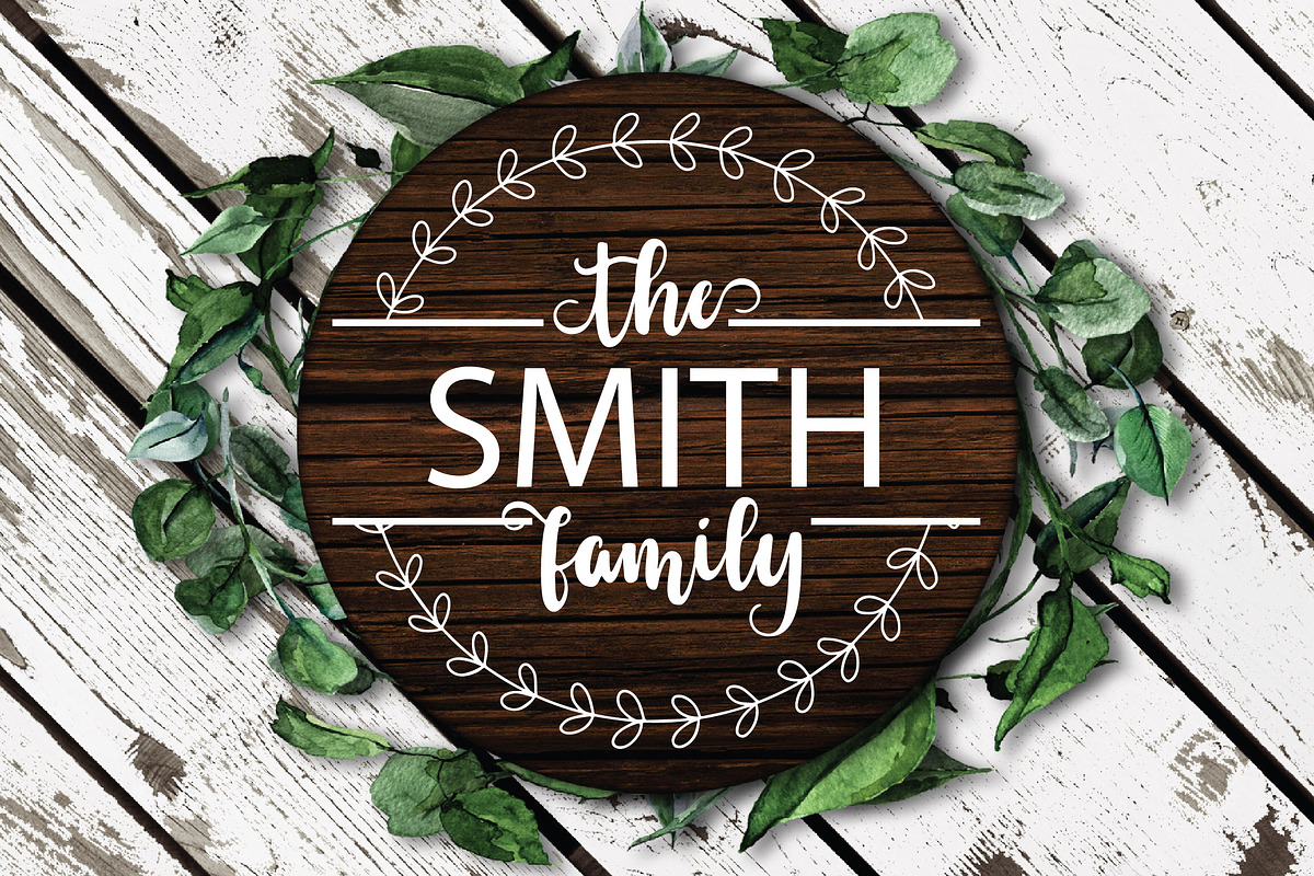 Family Monogram Bundle, an Illustration by OldMarket Designs (Photo 2 of 11)