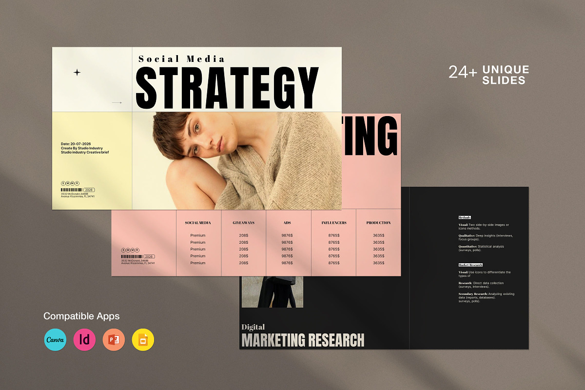 Digital Marketing Strategy Template, a Presentation Template by Studio Industry (Photo 1 of 10)
