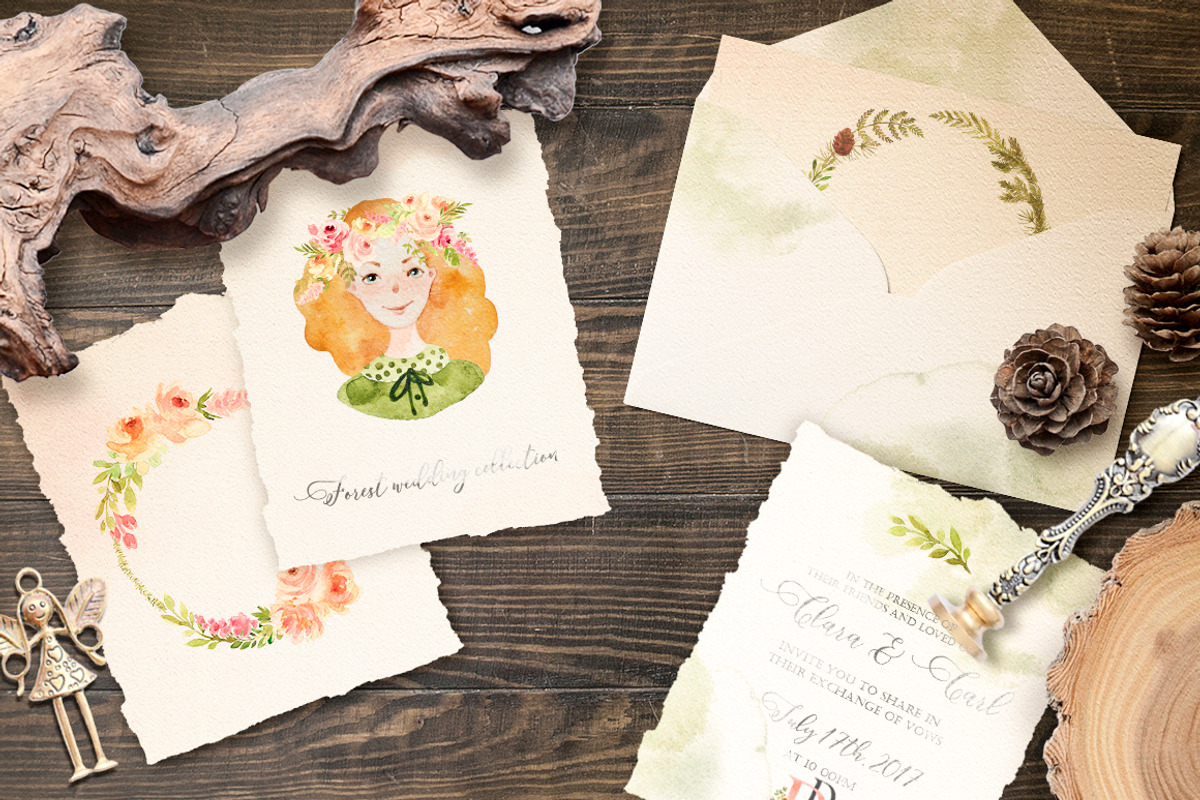 LOVE wedding  floral collection, an Object Graphic by DigitalDream (Photo 2 of 14)