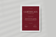 Red Floral Elegant Cerificate, a Stationery Template by Neermana (Thumbnail 3 of 4)