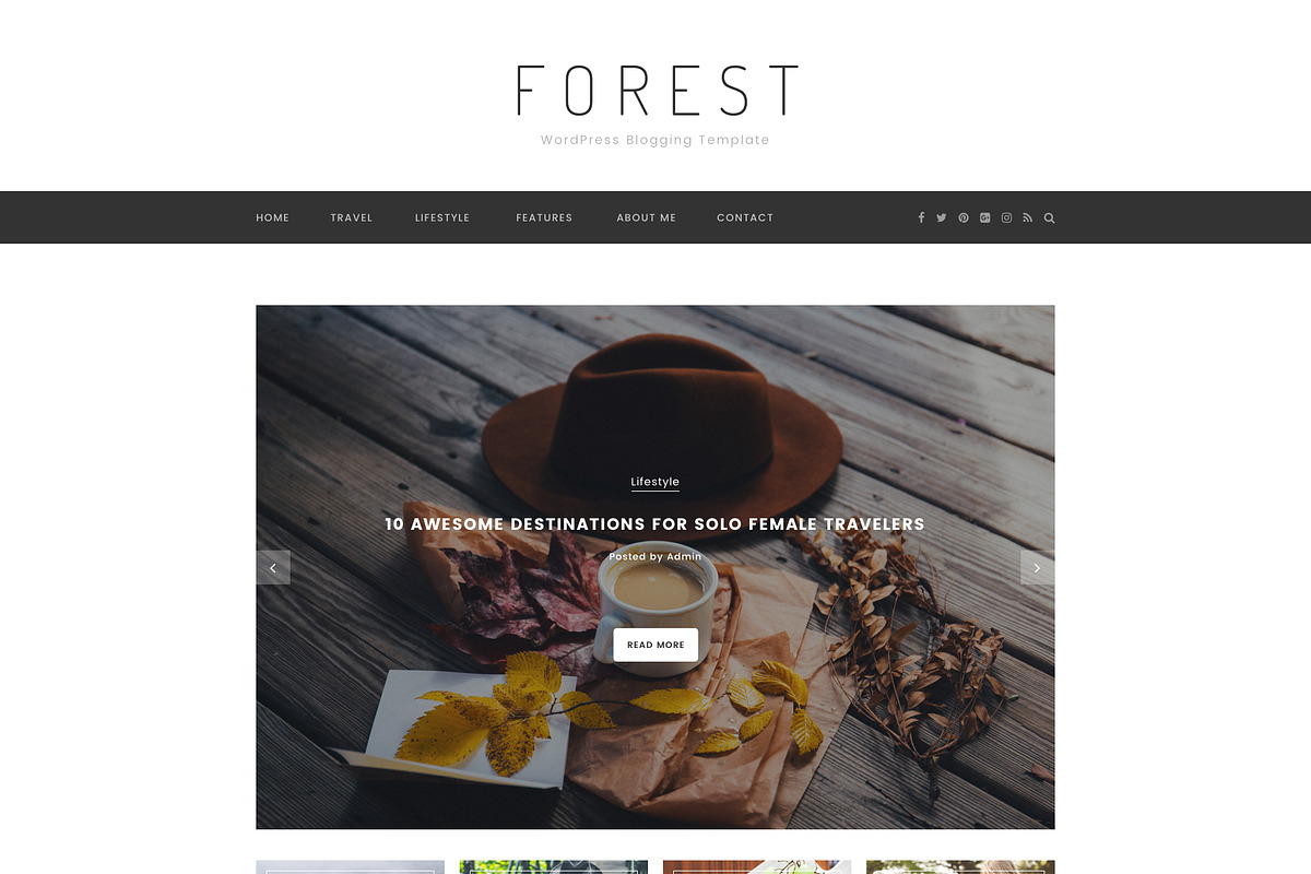 Forest - Minimal Blogging Template, a Device Mockup by bigpsfan's SHOP (Photo 19 of 20)