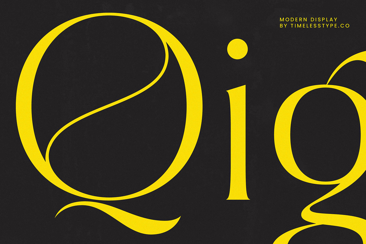 Qignals Modern Serif Font, a Serif Font by timelesstype.co (Photo 10 of 20)