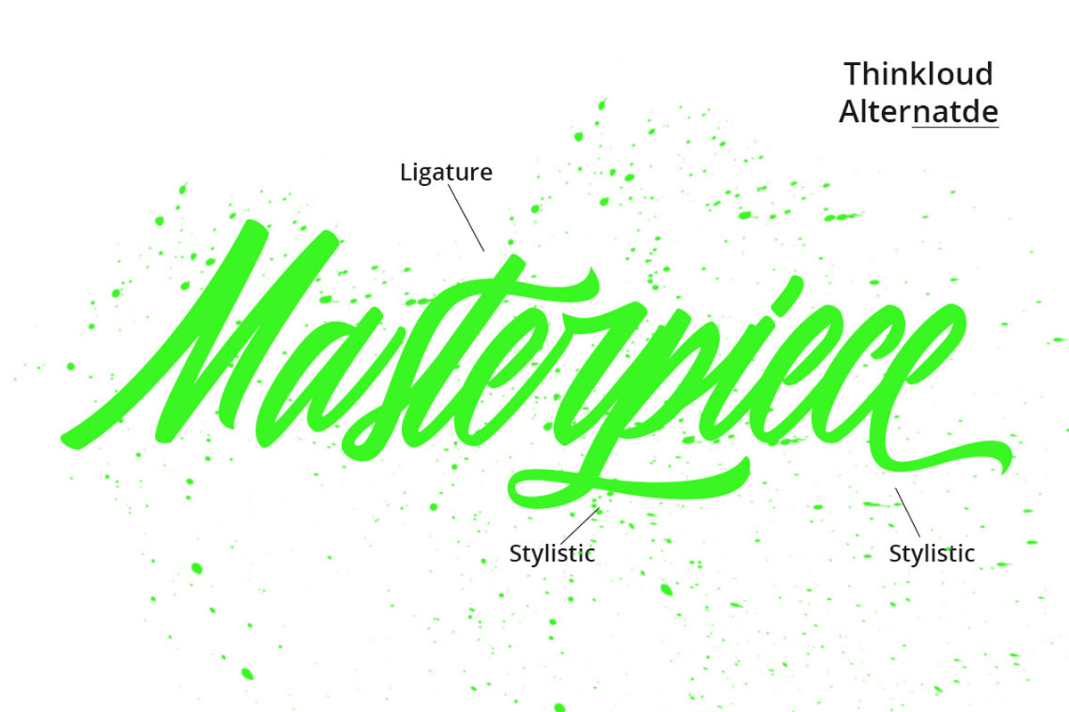 Thinkloud - with Stylistic Alt Style preview 2