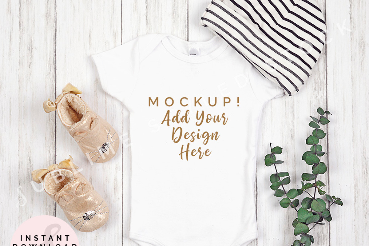 Onesie Mockup Bundle, Baby Bodysuit, an Apparel Mockup by SUBLIME Styled Stock (Photo 16 of 17)
