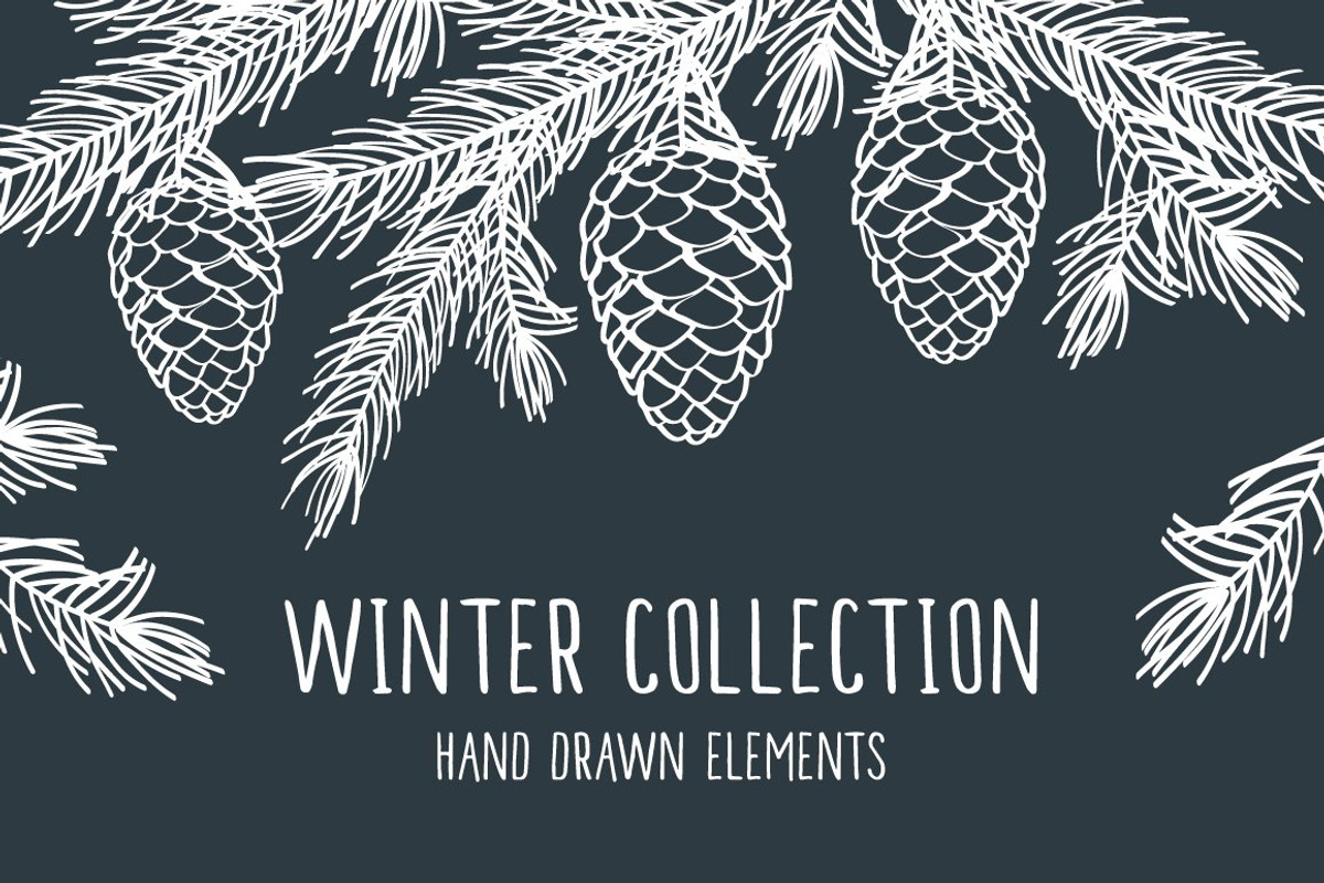Winter Collection, a Decorative Illustration by Tkoko vectors & patterns (Photo 1 of 15)