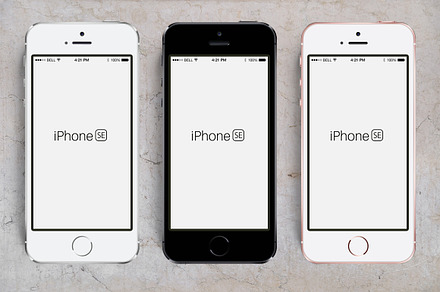 iPhone SE PSD • Mockup all-in-one