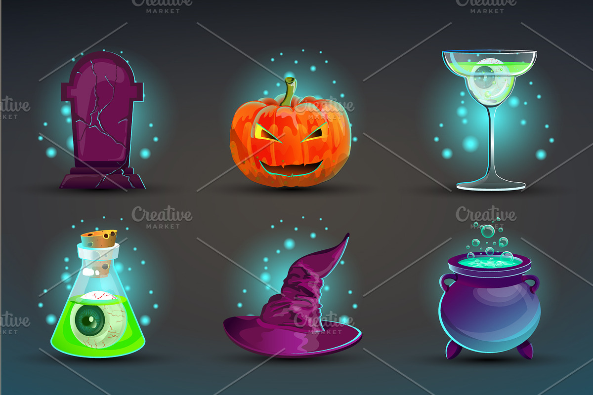 Game icons Halloween., an Icon by moto_cat (Photo 1 of 3)