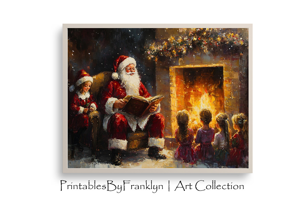 Santa Claus Set Wall Art Bundle, a Holiday Photo by PrintablesByFranklyn (Photo 4 of 8)