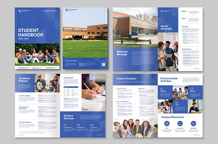 Student Handbook Template, a Brochure Template by BrandPacks
