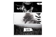 Black & White Facebook Ad Templates, a Social Media Template by Wild Ones (Thumbnail 8 of 9)