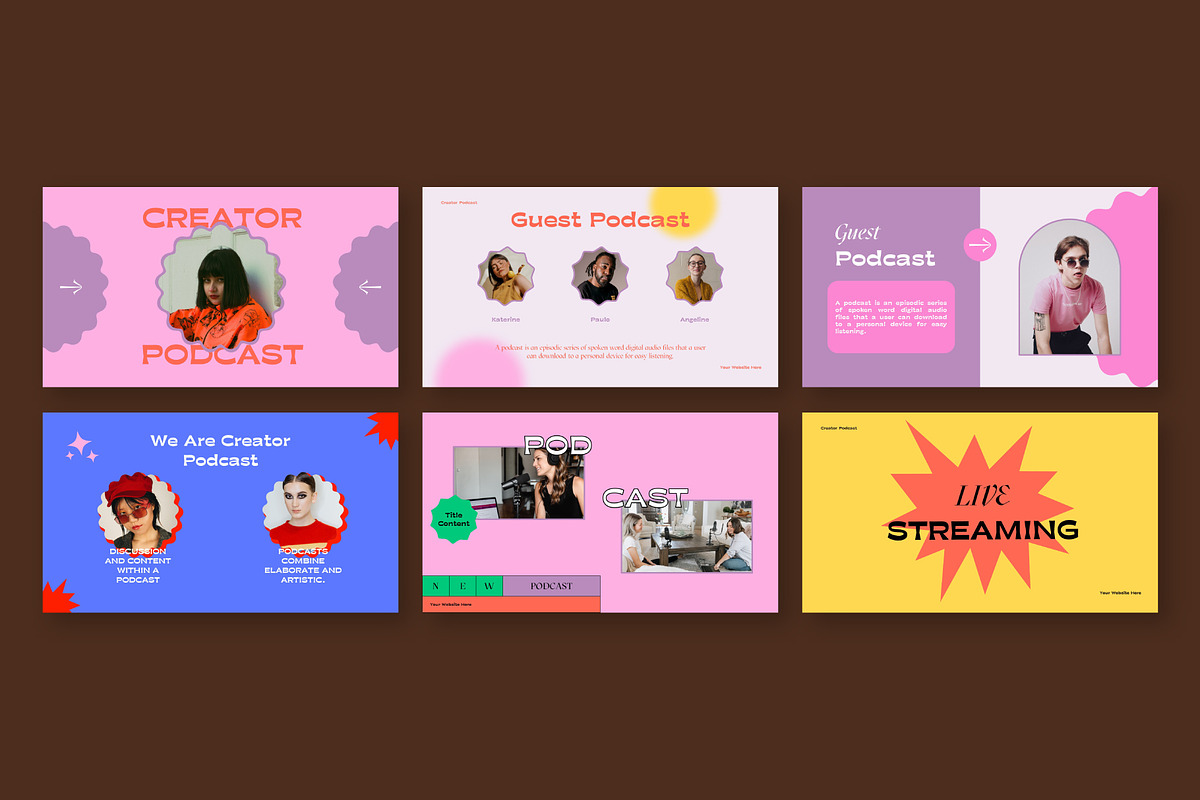 Podcast Bundle Presentation Pack, a Presentation Template by Rocket Template (Photo 11 of 13)