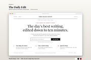 Newsletter Landing Page Collection, a Presentation Template by novexora (Thumbnail 1 of 5)