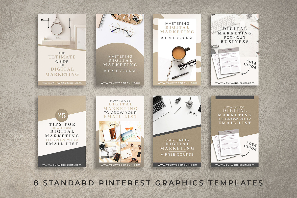Pinterest Canva Templates | Mink, a Social Media Template by Studio Sugoi (Photo 3 of 5)