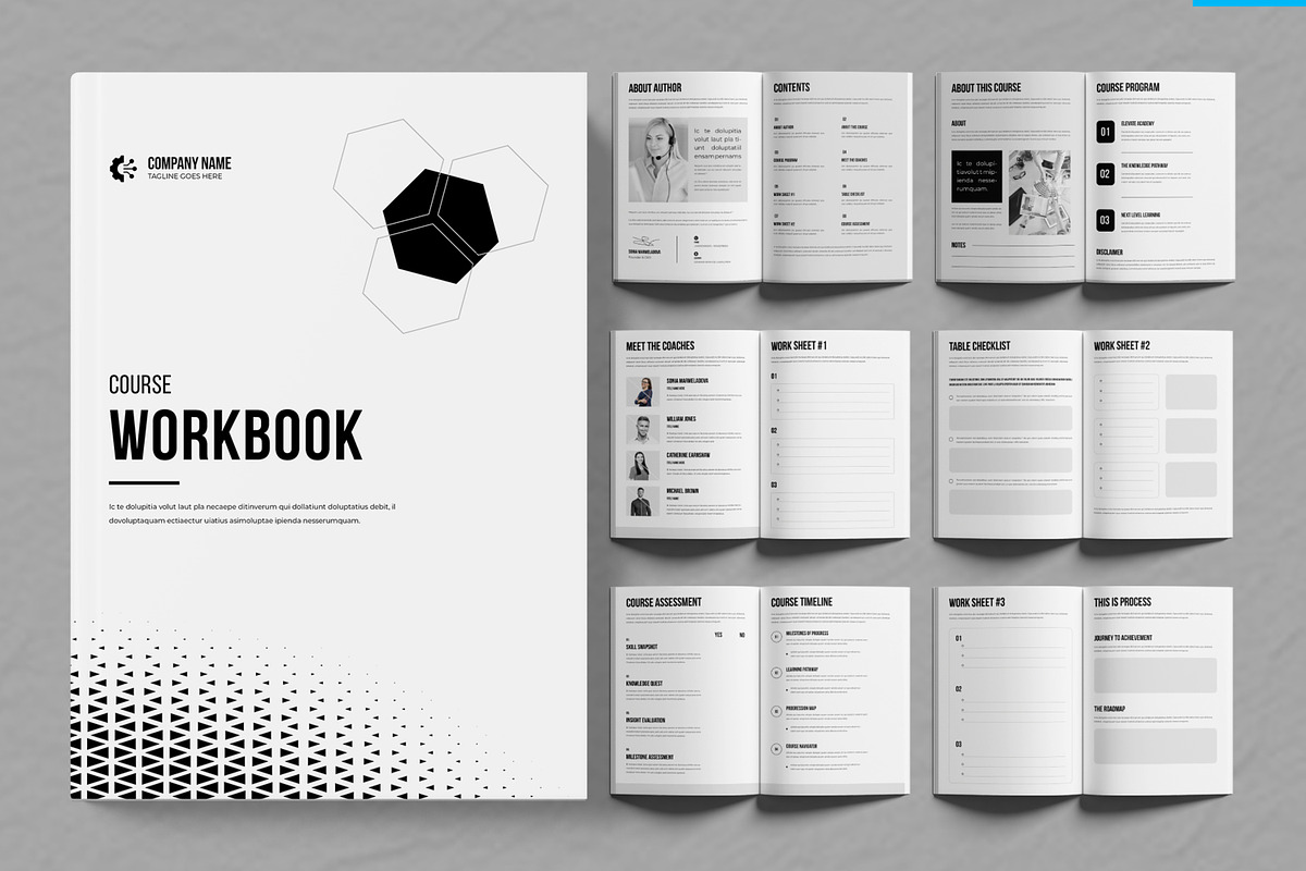 Course Workbook Template, a Brochure Template by ContestDesign (Photo 1 of 4)