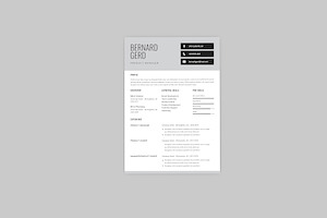 Bernard Product Resume Designer