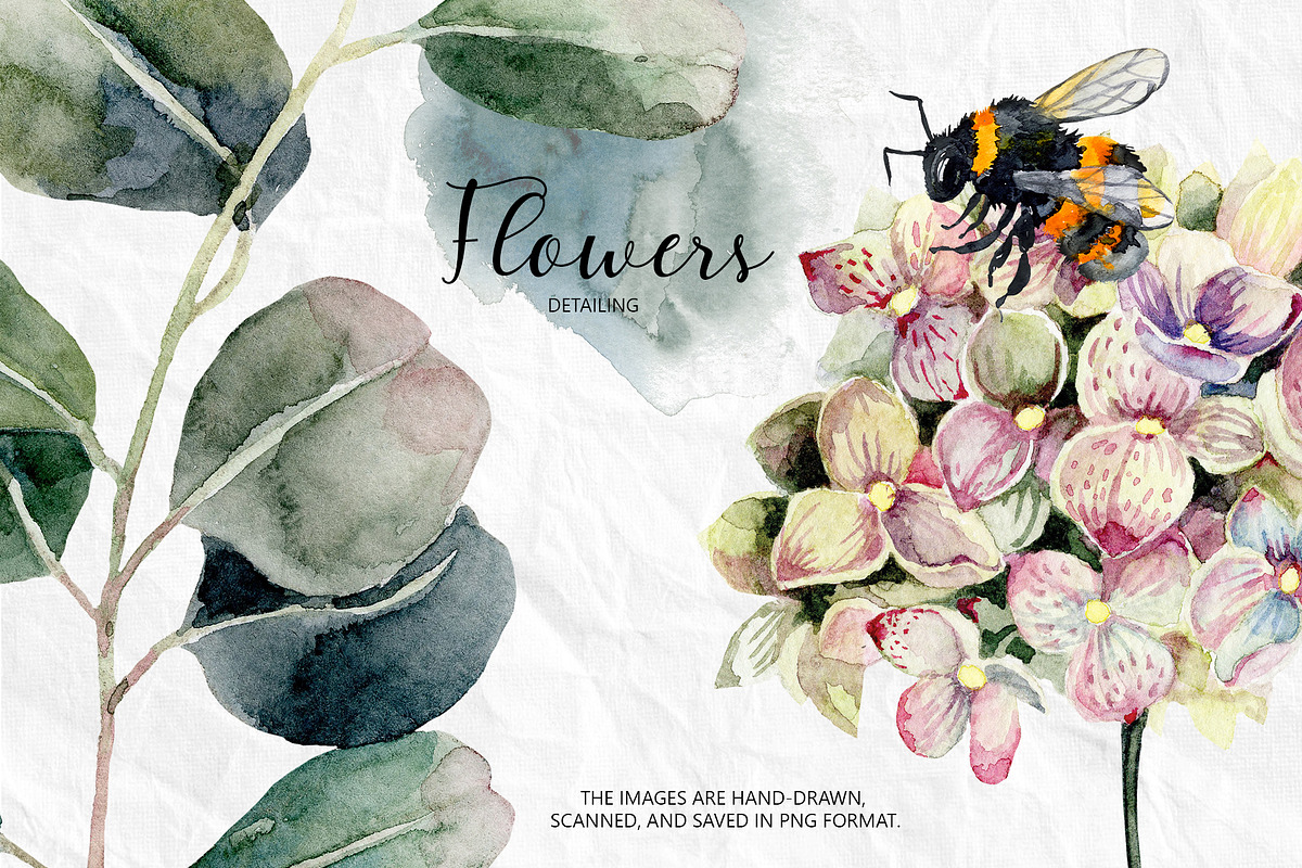 Set of watercolor flowers, a Decorative Illustration by RushkinaAntonina (Photo 10 of 11)