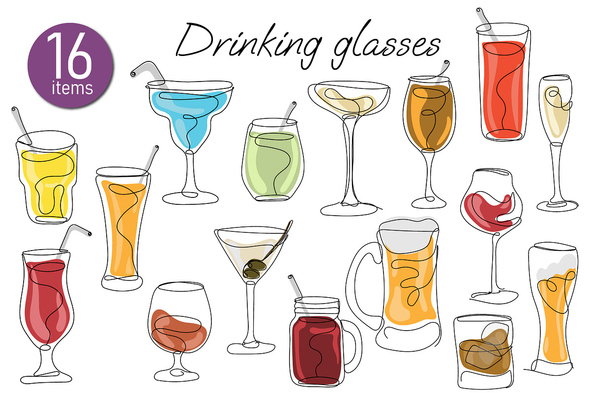 Juice & fruits collections, a Decorative Illustration by LogvinArt (Photo 4 of 10)