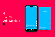 TikTok Ads Mockup, a Social Media Template by lprdesigns (Thumbnail 1 of 2)