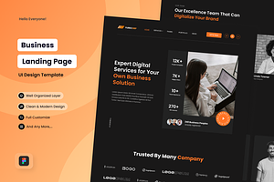 Business Solutions Landing Page