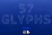 MS Water Color Font & PNGs, a Symbol Font by Creative Graphics (Thumbnail 3 of 3)