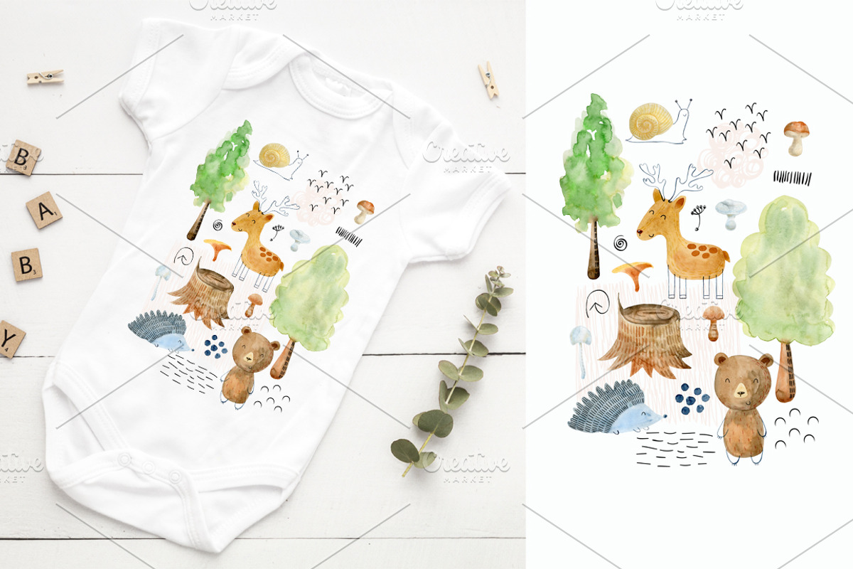 70% off. Bundle. Woodland animals., an Animal Illustration by TaPilipa (Photo 27 of 38)
