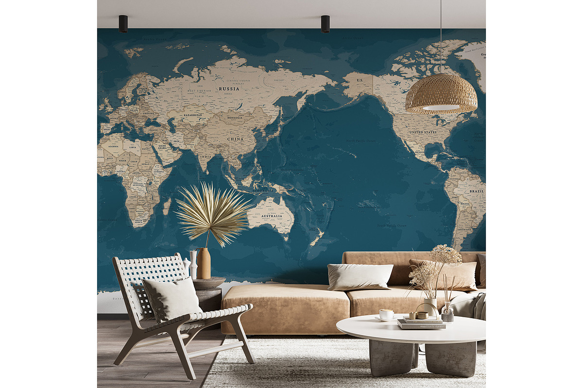 Vector World Map - Large&Detailed, a Graphic by PorcuPen Works (Photo 3 of 6)