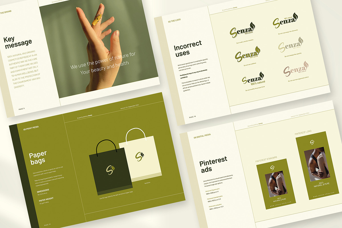 SENZA Brand Guidelines, a Brochure Template by Imagination Area (Photo 14 of 14)