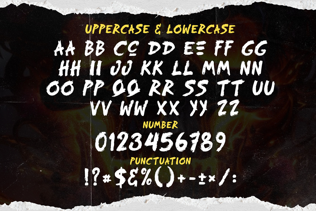 Blazing Crimson – Hand-Drawn Brush, a Blackletter Font by dansdesign (Photo 2 of 12)