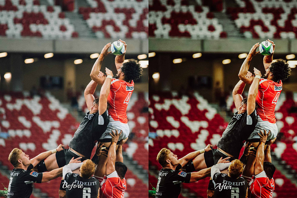 30 Rugby Photoshop Actions | LUTs, an Action Add-On by 3Motional (Photo 4 of 10)