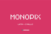 Monopix Pixel Game Font, a Sans Serif Font by alpercakici (Thumbnail 12 of 12)