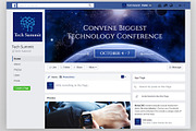 Conference Editable Timeline Cover, a Social Media Template by MotoCMS (Thumbnail 1 of 2)