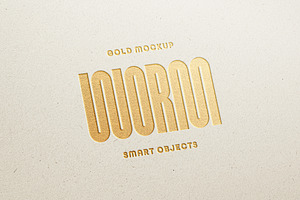 Golden Logo Mockup, a Mockup by Design Squad