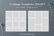 20x20 PSD Collage Board Templates, a Templates & Theme by Paperweight Memories (Thumbnail 3 of 5)