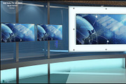 Virtual TV Studio News Set 27, an Architecture 3D Model by akerStudio (Thumbnail 33 of 49)