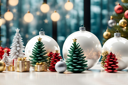 Christmas shape ball decor, a Background Photo by AlexZeL