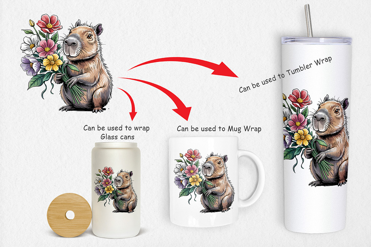 Whimsical Animal Bouquet, a Graphic by Artnoy (Photo 4 of 5)