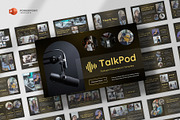 Podcast & Radio Powerpoint Template, a Presentation Template by fluffstudio (Thumbnail 1 of 4)