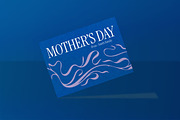 Blue Mother's Day Greeting Card, a Card Template by graphicook (Thumbnail 3 of 3)