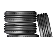 Tires and Tire Tracks, an Object Illustration by TAlex (Thumbnail 2 of 6)