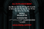 Kellas Berat - Scary Display Font, a Handwritten Font by twinstd (Thumbnail 10 of 10)