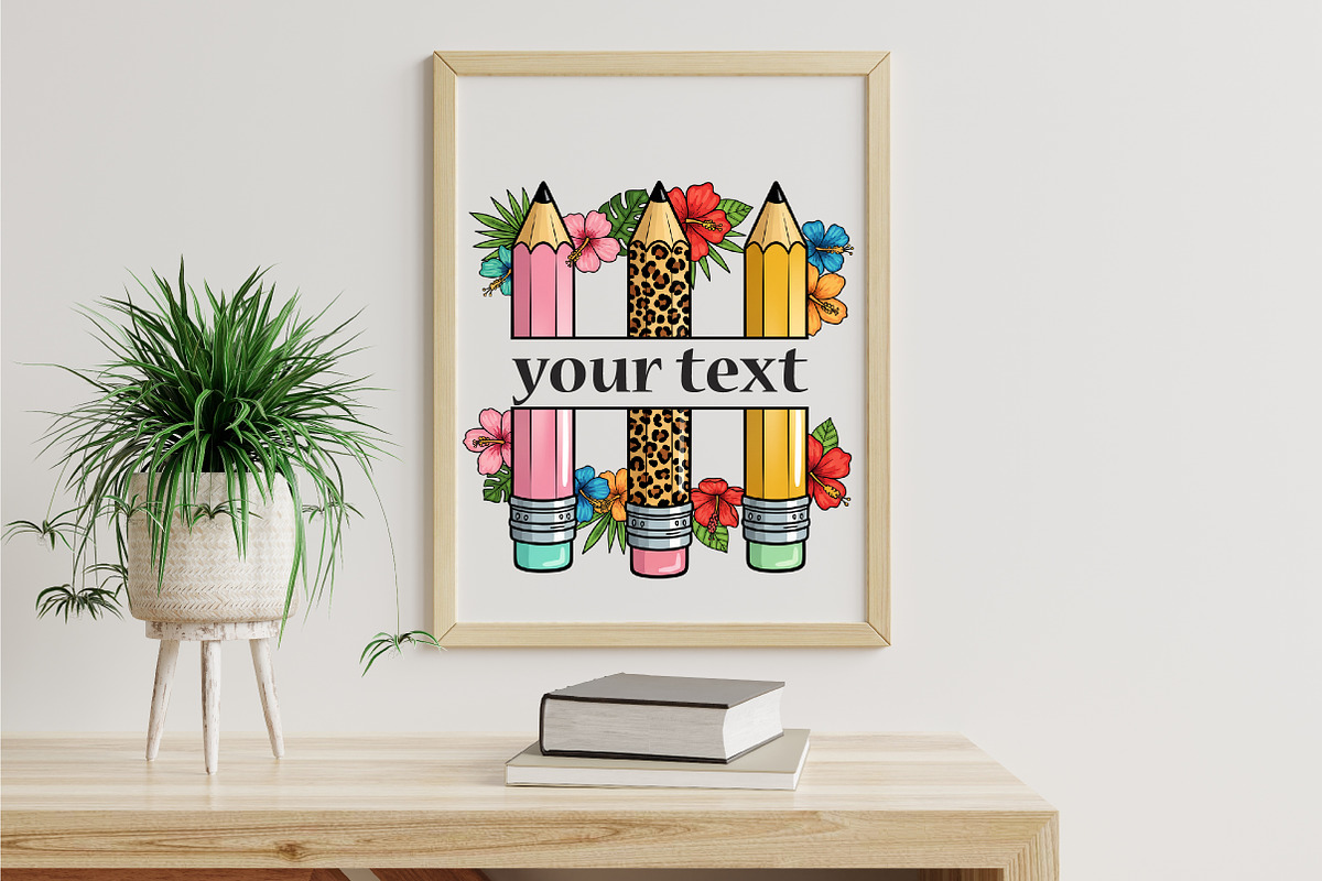 Personalized pencils with leopard pn, an Illustration by Libby Wishes (Photo 5 of 6)